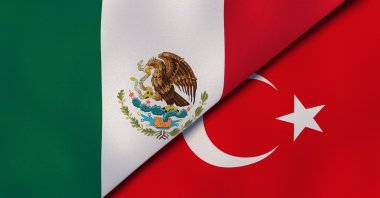 The flags of Mexico and Turkey. (Shutterstock)