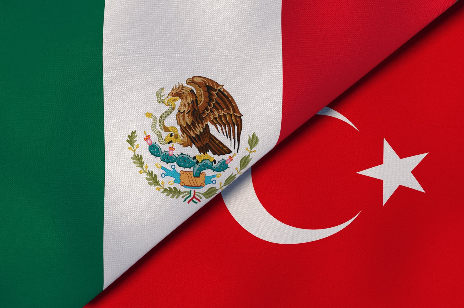 The flags of Mexico and Turkey. (Shutterstock)