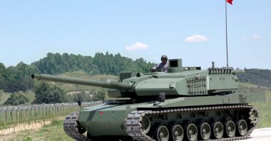 A prototype of Turkey&#039;s main battle tank Altay, Oct. 16, 2012. (AA Photo)