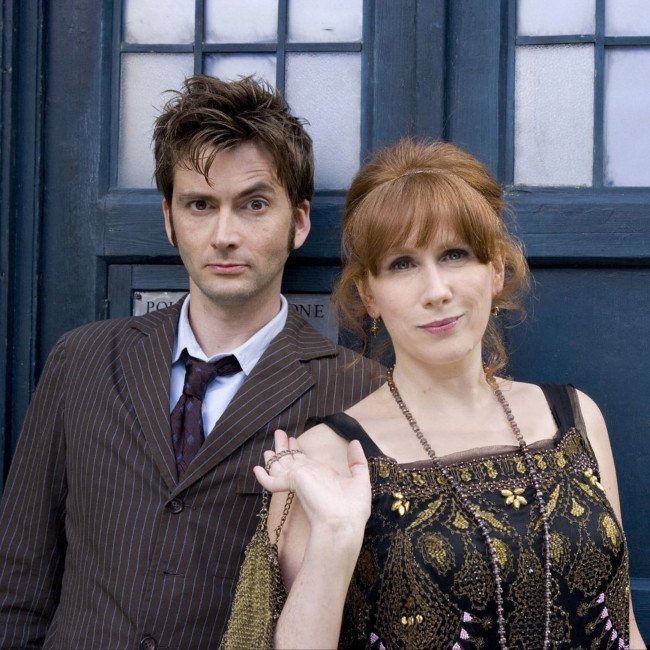 David Tennant and Catherine Tate in a scene from &quot;Doctor Who.&quot; 