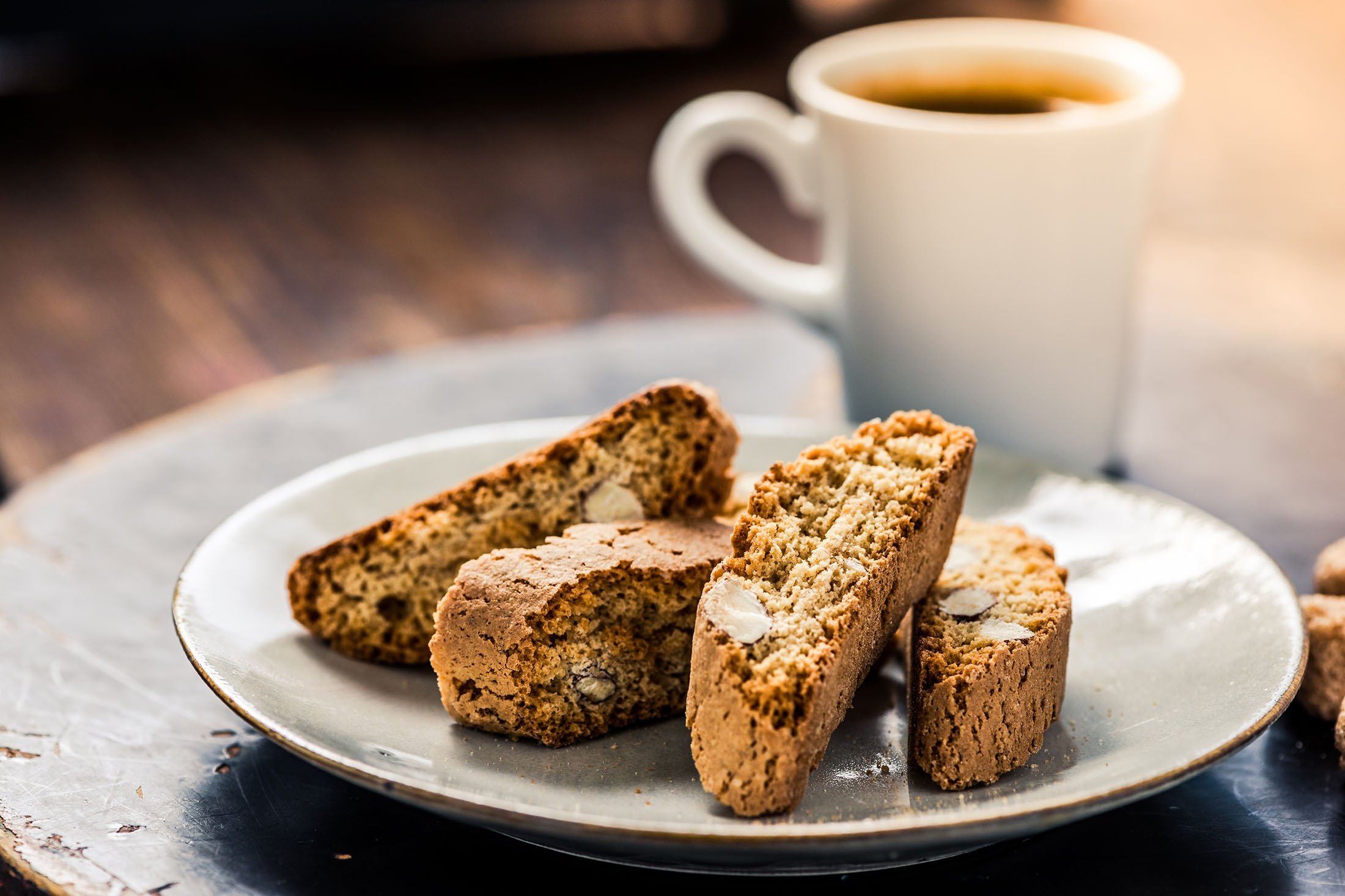 Biscotti is a long-lasting cookie because it is baked twice.  (Shutterstock photo)