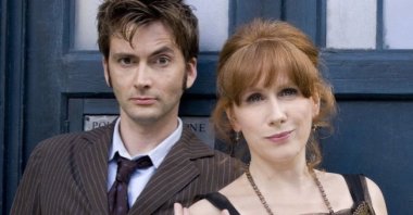 David Tennant and Catherine Tate in a scene from "Doctor Who." 