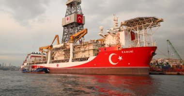The Kanuni drillship under maintenance in Haydarpaşa Port, Istanbul, Turkey, Oct. 29, 2020. (Shutterstock Photo)