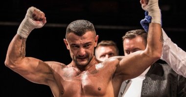 In this undated photo, Turkish German boxer Musa Askan Yamak is seen before a fight in Munich, Germany. (IHA Photo)