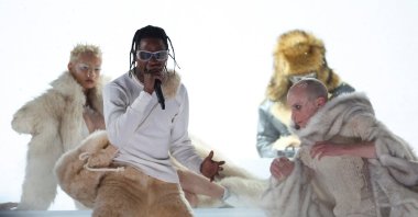 Travis Scott performs during the 2022 Billboard Music Awards at MGM Grand Garden Arena in Las Vegas, Nevada, U.S., May 15, 2022. (REUTERS)
