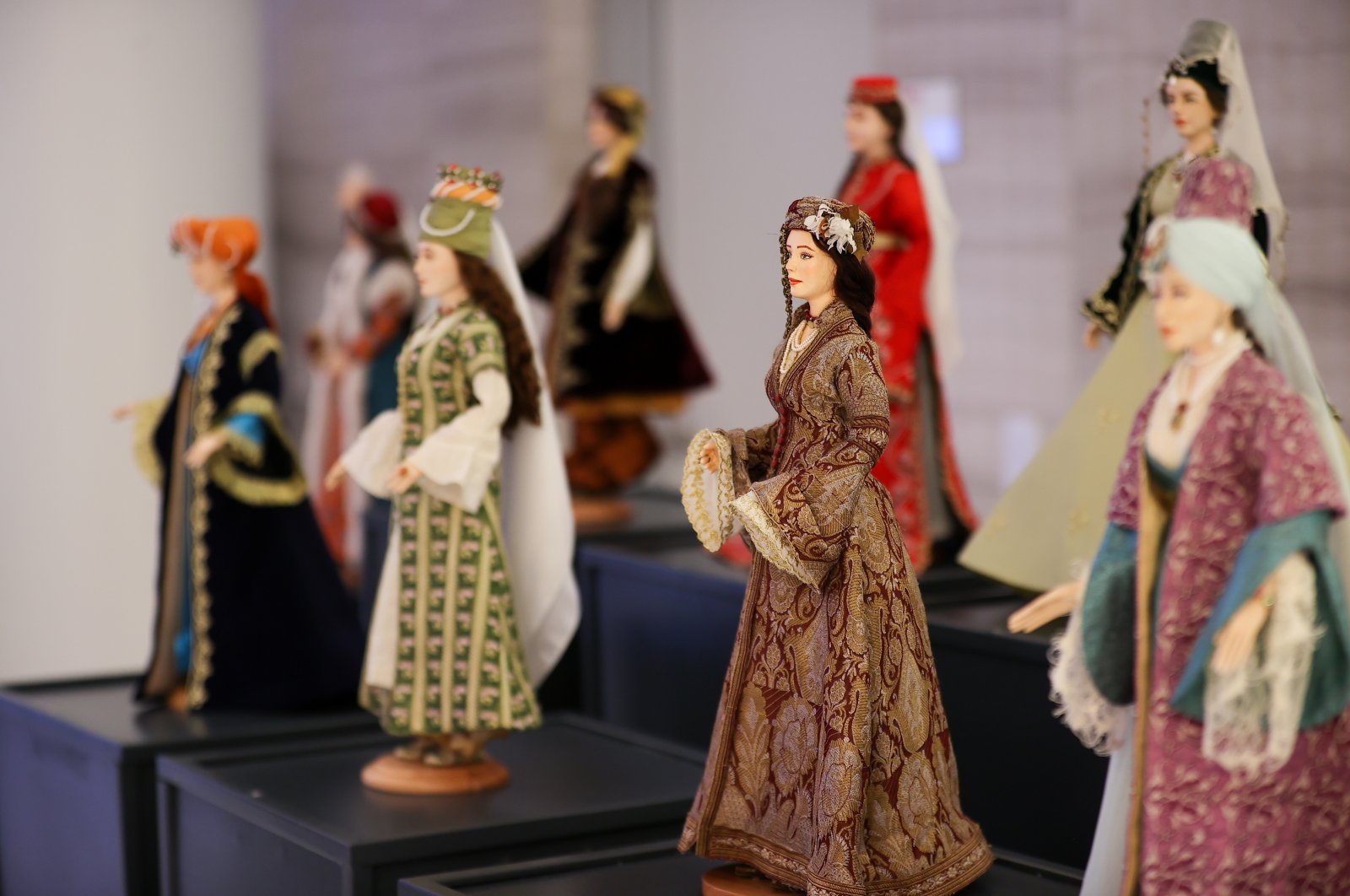 The "Lady Sultans" exhibition was held in the Turkish House (Türkevi), hosted by the New York Consulate General, with the participation of Üsküdar Mayor Hilmi Türkmen, New York, U.S., April 16, 2022. (AA Photo)