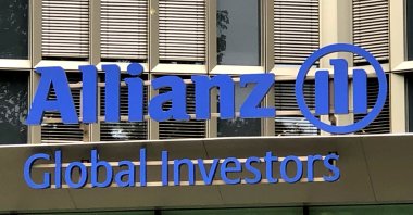 The Allianz Global Investors logo is pictured at the company's headquarters in Frankfurt, Germany, Aug. 16, 2021. (Reuters File Photo)