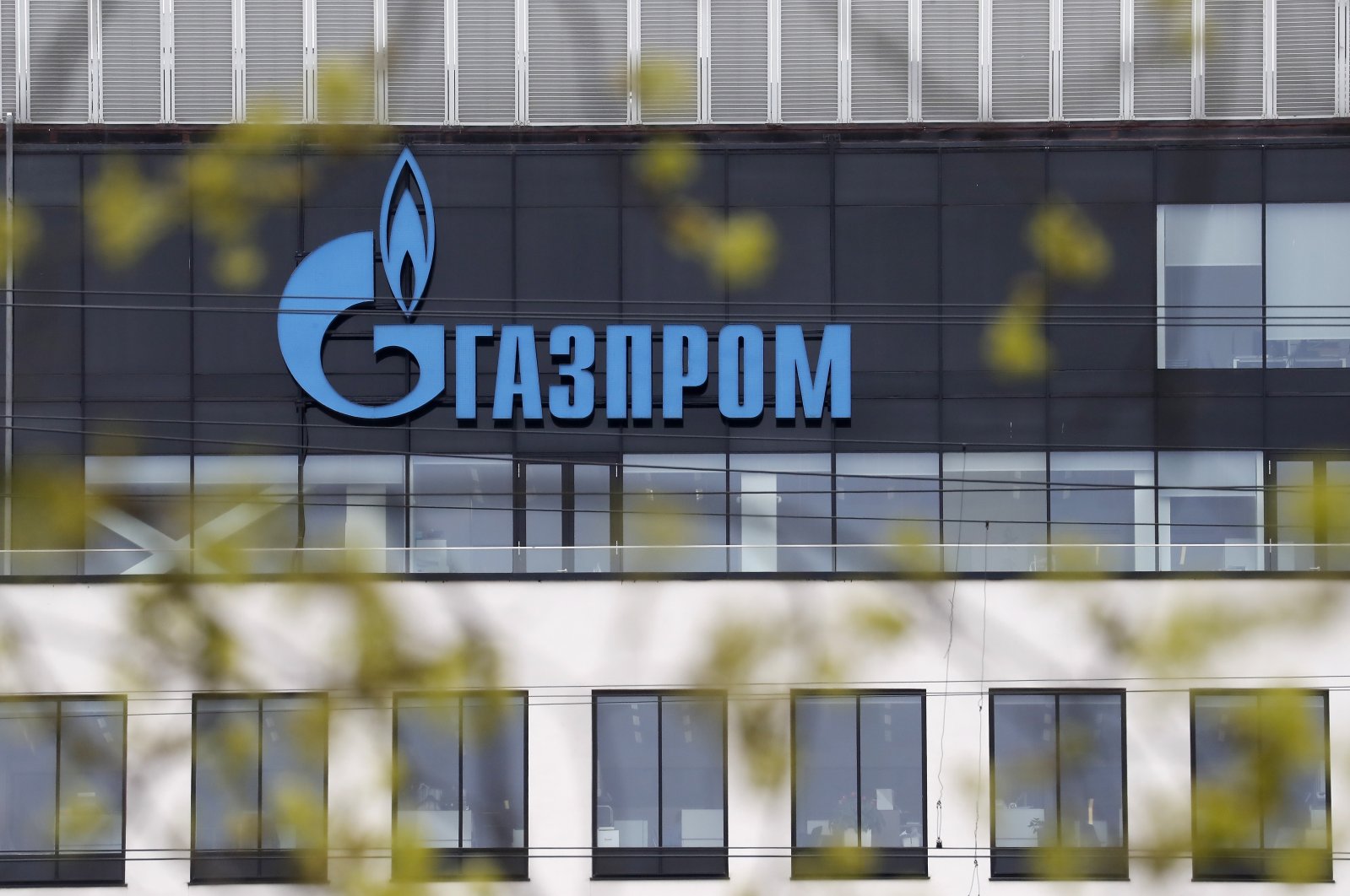 The Gazprom building on Moskovsky Prospekt street in St. Petersburg, Russia, May 11, 2022. (EPA Photo)