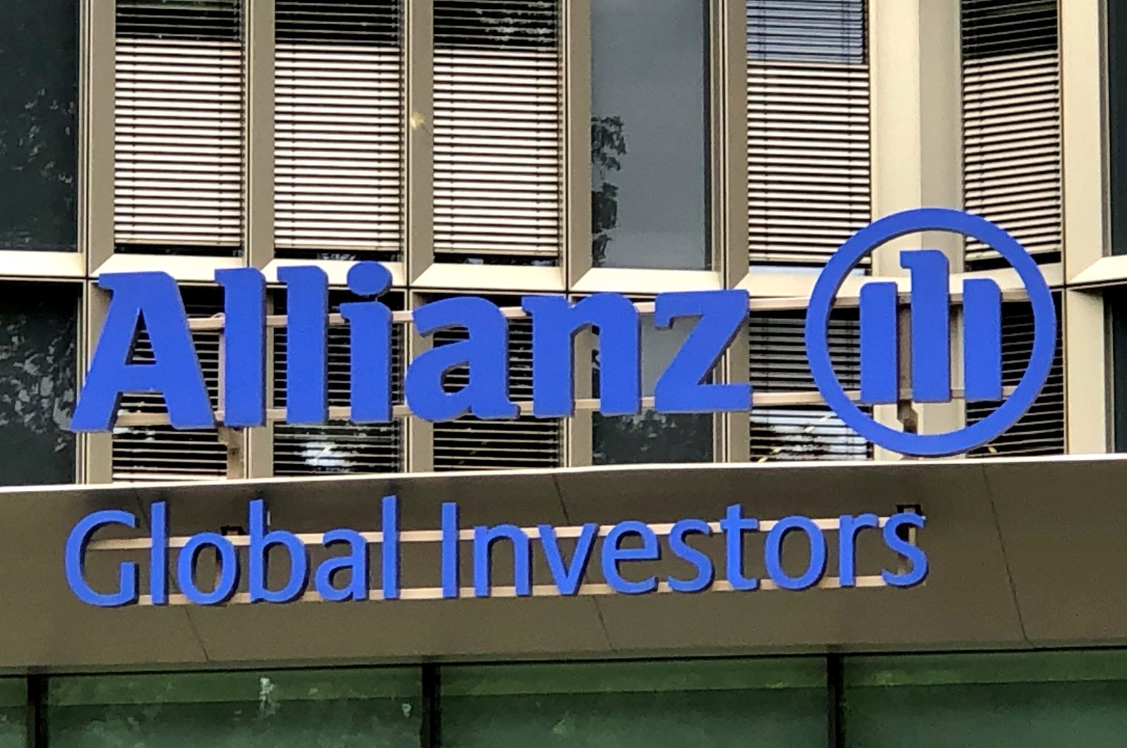 The Allianz Global Investors logo is pictured at the company&#039;s headquarters in Frankfurt, Germany, Aug. 16, 2021. (Reuters File Photo)