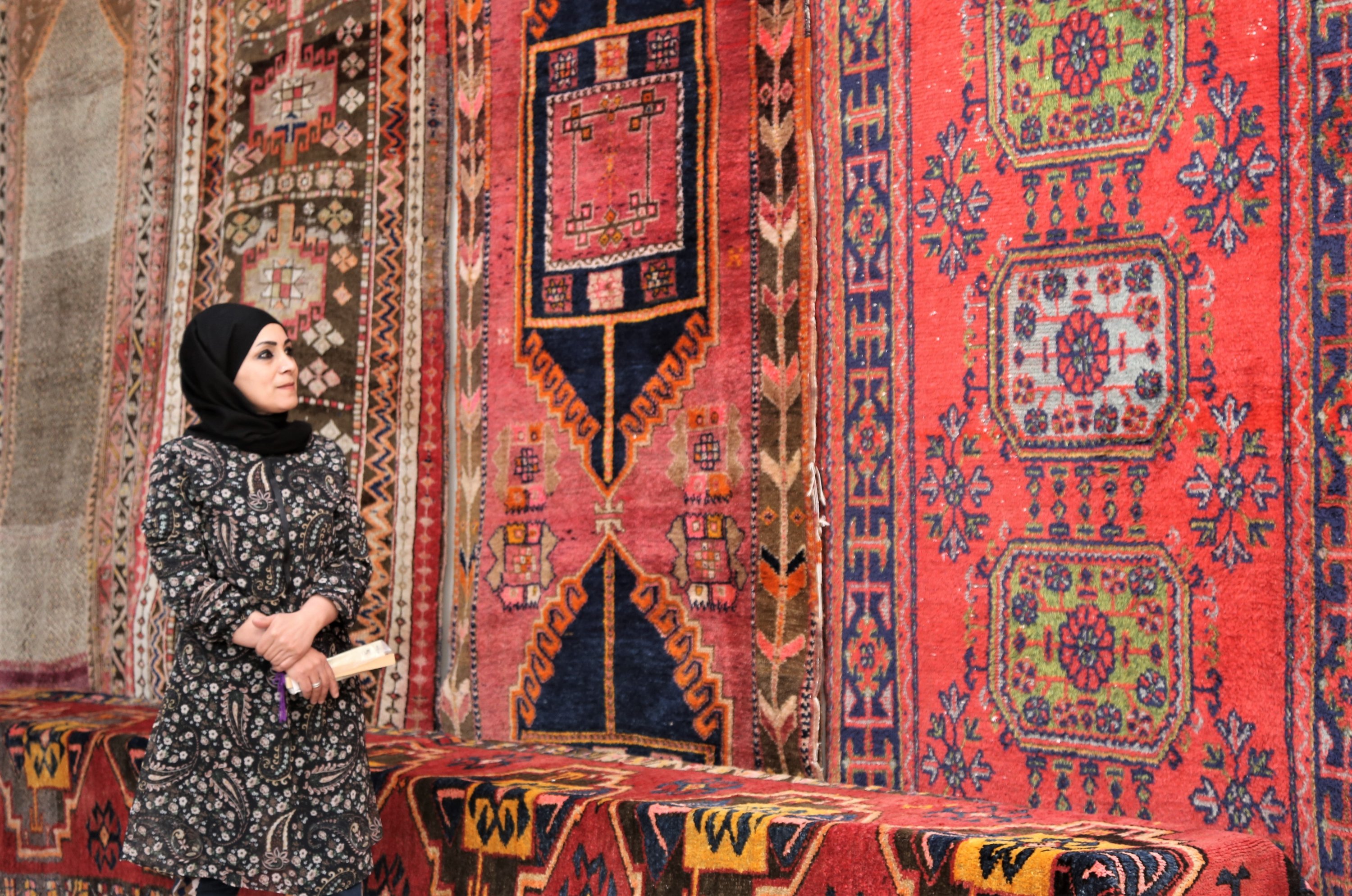 Museum Karpet-Kilim, yang didirikan dalam lingkup Pusat Penelitian dan Aplikasi Kerajinan Turki Universitas Van Yüzüncü Yıl, Van, Turki timur, 18 Mei 2022. (AA Photo)