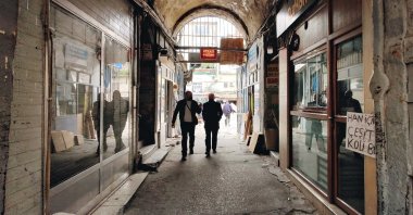 Balkapanı, the only "kapan" inn that managed to survive around the historical peninsula of Istanbul, where the heart of trade beat since the Byzantine and Ottoman periods, Istanbul, Turkey, May 12, 2022. (AA Photo)