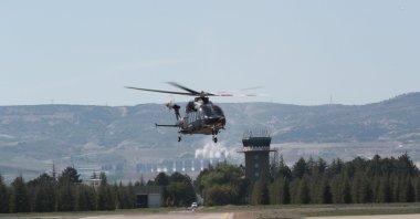 The T625 Gökbey seen during tests, May 17, 2022. (Photo:@Temel_Kotil)