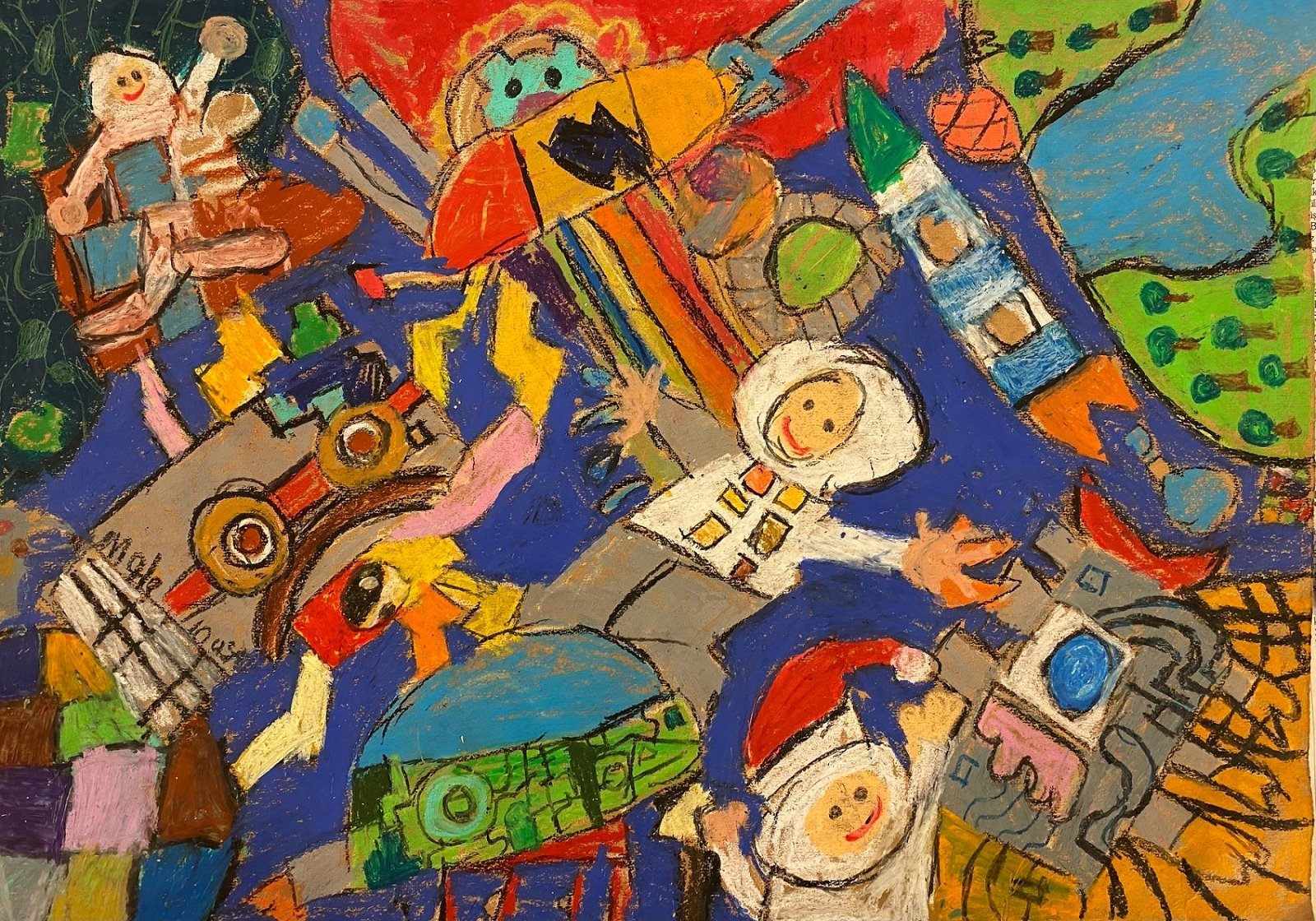 A painting submitted as part of the 41st Pınar International Children&#039;s Painting Contest. (Courtesy of Pınar International Children&#039;s Painting Contest)