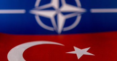 NATO and Turkish flags are seen in this illustration, May 18, 2022. (REUTERS Photo)
