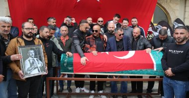 People attend the funeral of Turkish German boxer Musa Askan Yamak, Giresun, Turkey, May 19, 2022. (AA Photo)