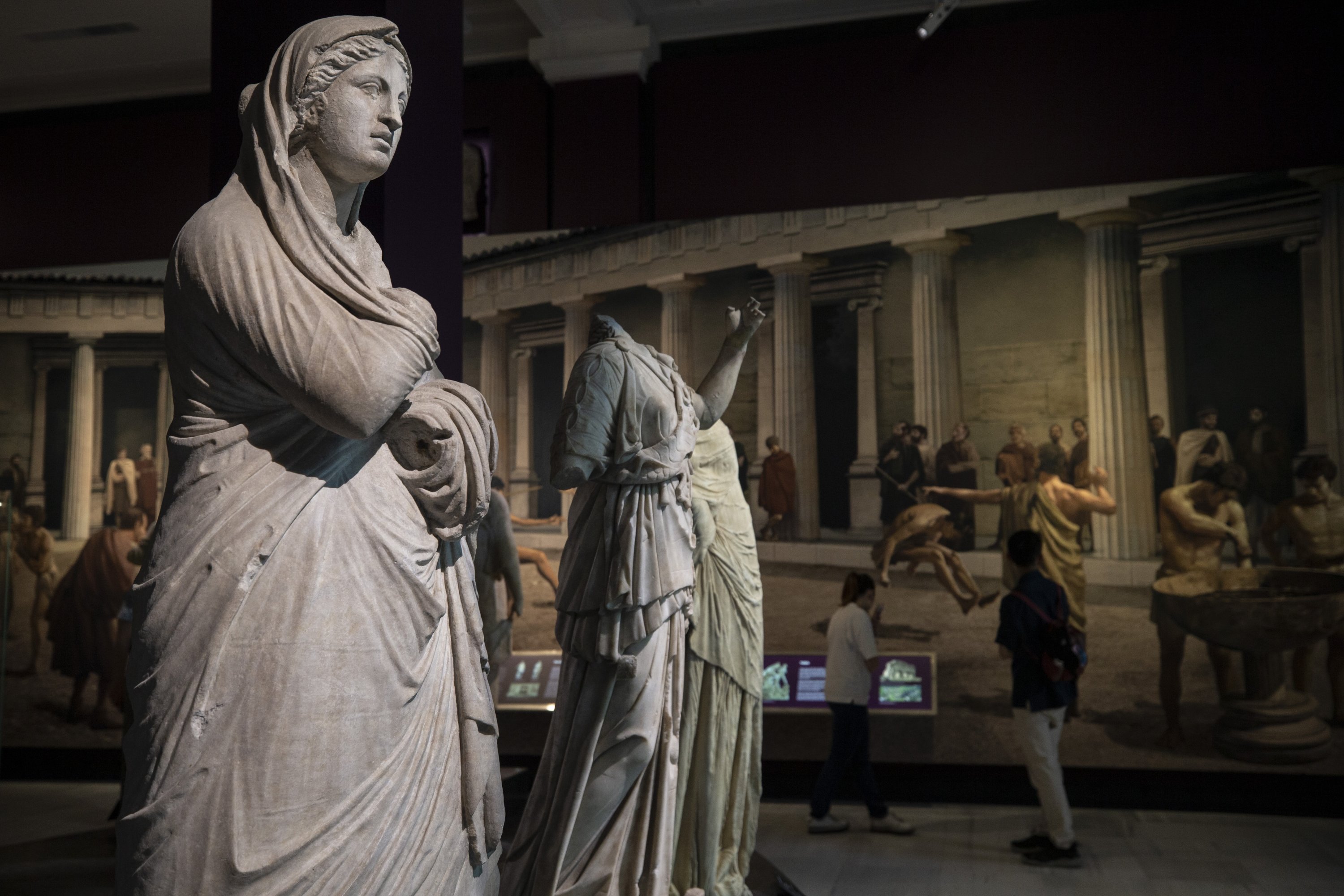 Statues on display at the Istanbul Archaeology Museums, Istanbul, Turkey, May 18, 2022. (AA Photo)