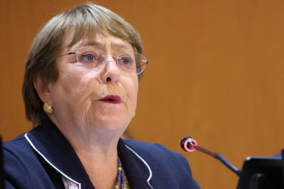 United Nations High Commissioner for Human Rights Michelle Bachelet attends the special session of the U.N. Human Rights Council on the situation in Ukraine, Geneva, Switzerland, March 3, 2022. (Reuters Photo)