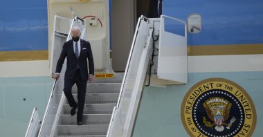 President Joe Biden arrives at the U.S. Yokota Air Base, in Fussa on the outskirts of Tokyo, Japan, May 22, 2022. (AP Photo)