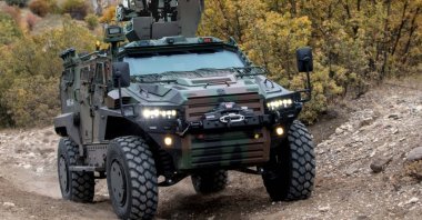 The Turkish light armored land vehicle Yörük 4x4 is seen in this undated photo. (AA Photo)