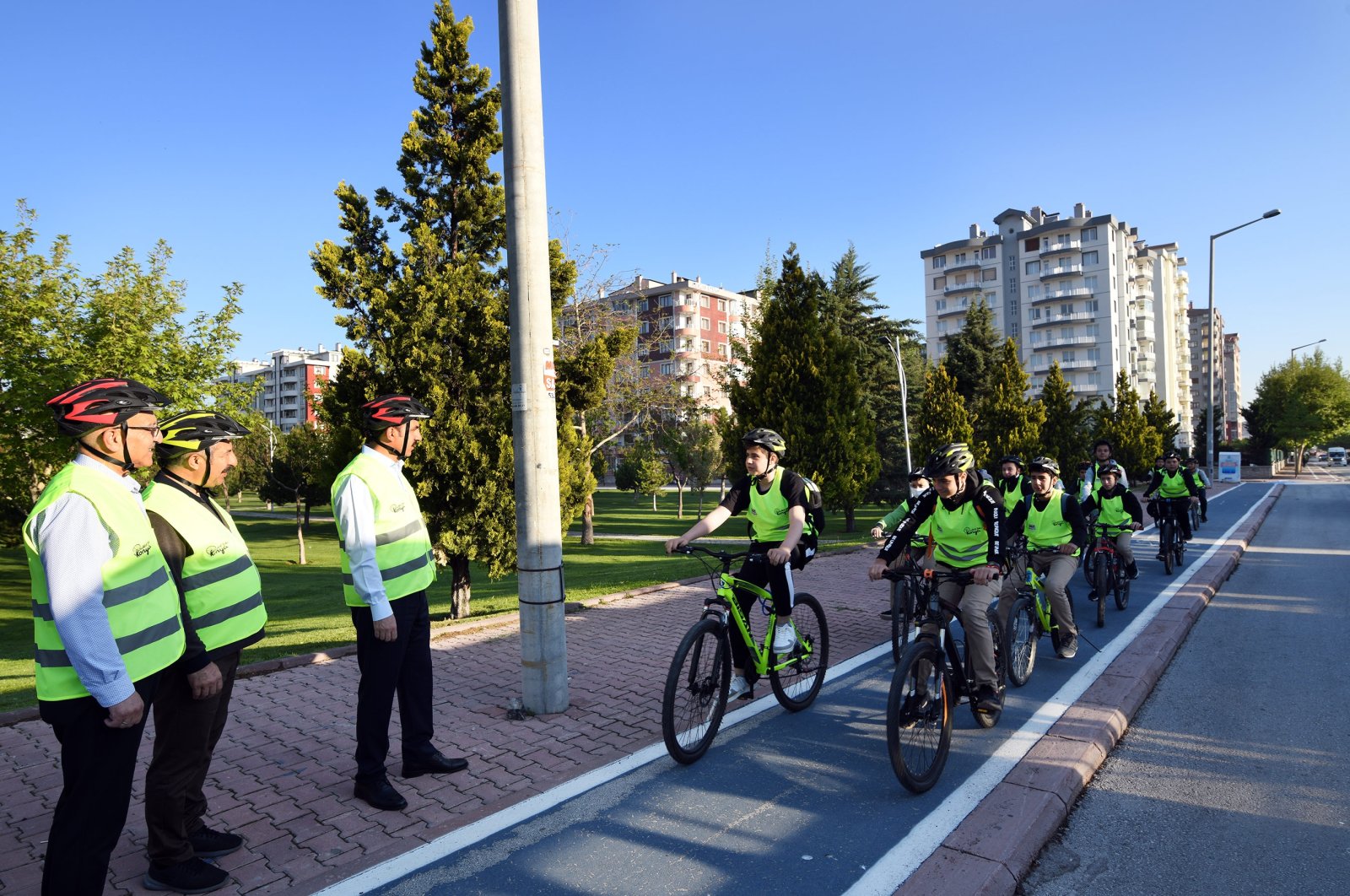 Ibukota bersepeda Turki, Konya, mempromosikan tumpangan ke sekolah