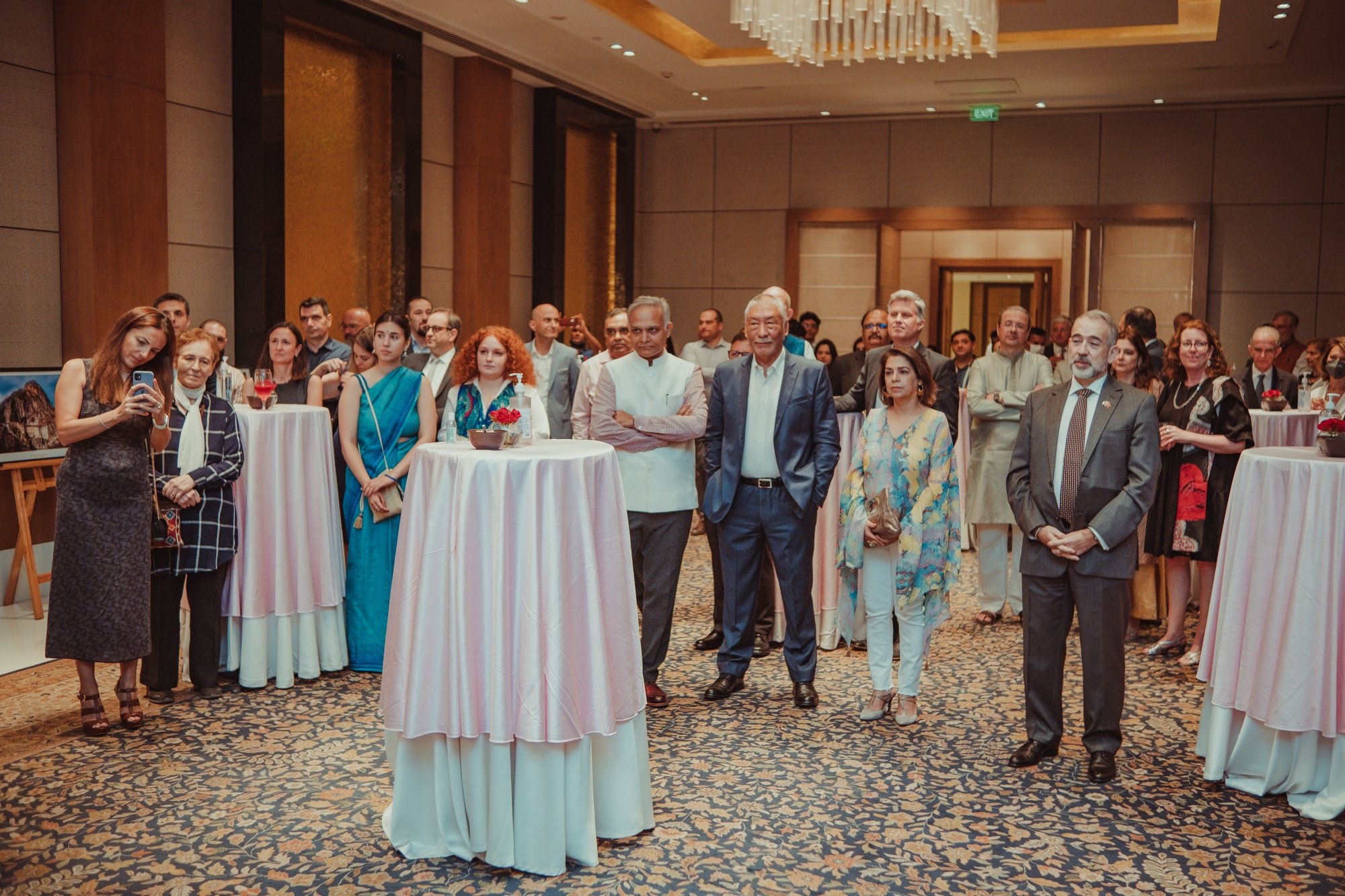 Peserta memposting foto selama acara pertama Pekan Masakan Turki yang diadakan di India yang diadakan di Hotel Oberoi, yang diselenggarakan oleh Kedutaan Besar Turki di New Delhi pada 21-27 Mei.  (Foto AA)