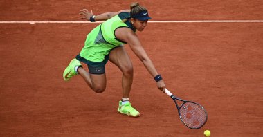 Naomi Osaka plays Amanda Anisimova in the French Open, Paris, France, May 23, 2022. (AFP Photo)