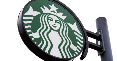 A sign at a Starbucks location in Havertown, Pennsylvania, U.S., April 26, 2022. (AP File Photo)