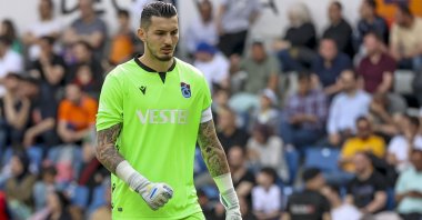 Trabzonspor goalkeeper Uğurcan Çakır during a Süper Lig match against Başakşehir, Istanbul, Turkey, May 22, 2022. (AA Photo)