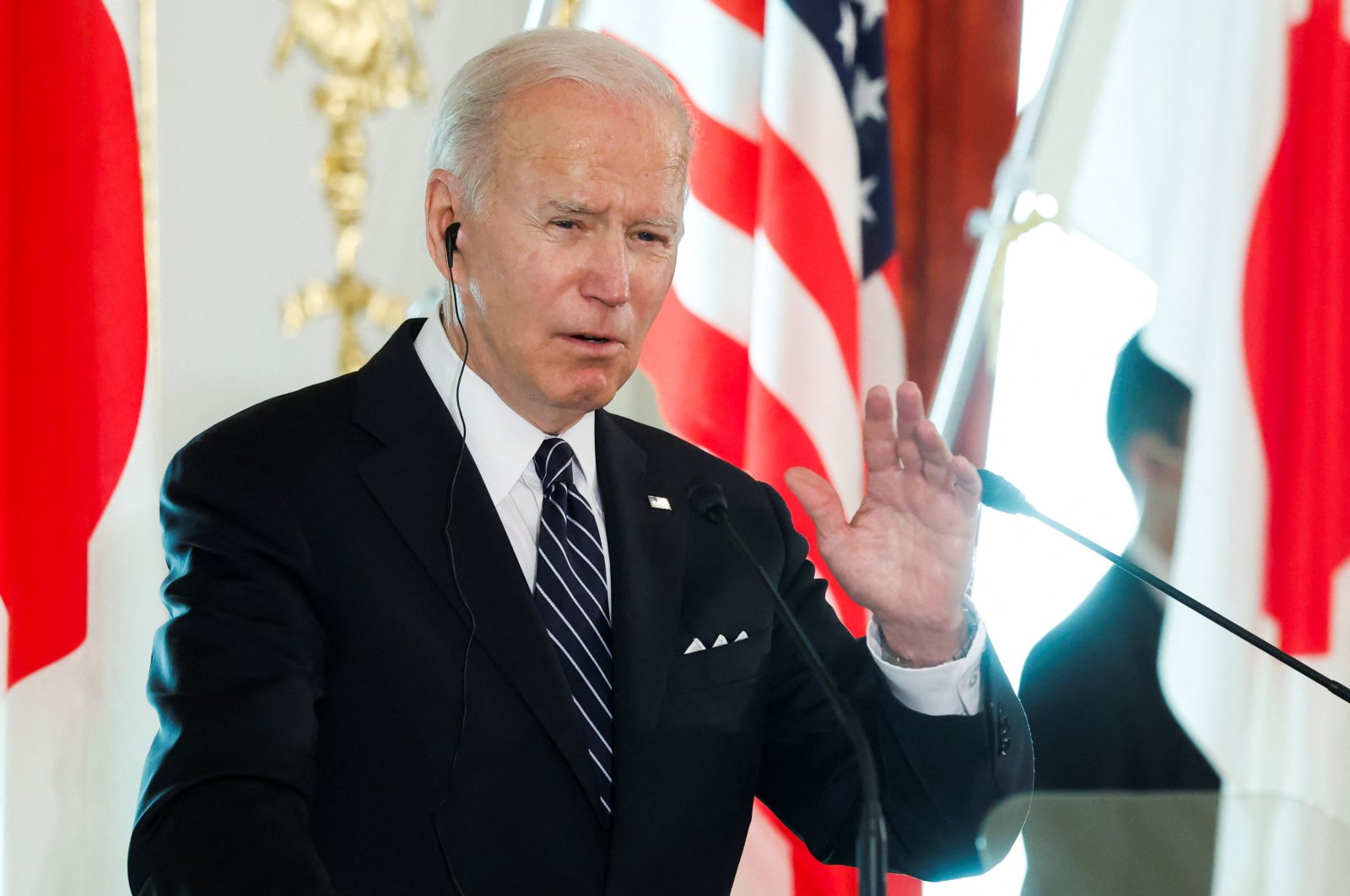 U.S. President Joe Biden speaks during a joint news conference with Japan&#039;s Prime Minister Fumio Kishida (not pictured) after their bilateral meeting at Akasaka Palace in Tokyo, Japan, May 23, 2022. (Reuters Photo)