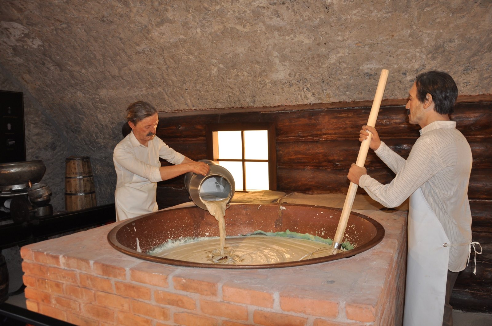 Kars Cheese Museum attracts great attention from locals and foreign tourists as the 18th cheese museum in the world and the first in Turkey, Kars, eastern Turkey, May 23, 2022. (IHA Photo)