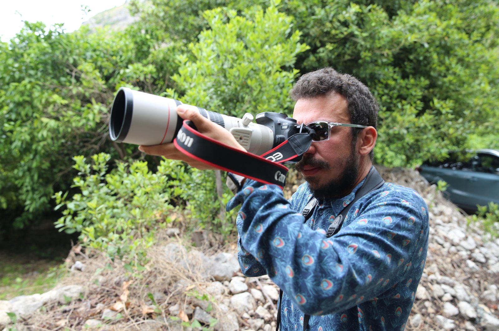 Emin Yoğurtcuoğlu, who started bird watching as a hobby at a young age and later continued professionally, added 14 new species to Turkey&#039;s bird inventory during his 23-year observation adventure. Yoğurtcuoğlu traveled every inch of Turkey, tracing new species, Hatay, Turkey, May 21, 2022. (AA Photo)