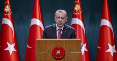 President Recep Tayyip Erdoğan speaks during a press meeting in the capital Ankara, Turkey, May 23, 2022. (AA Photo)