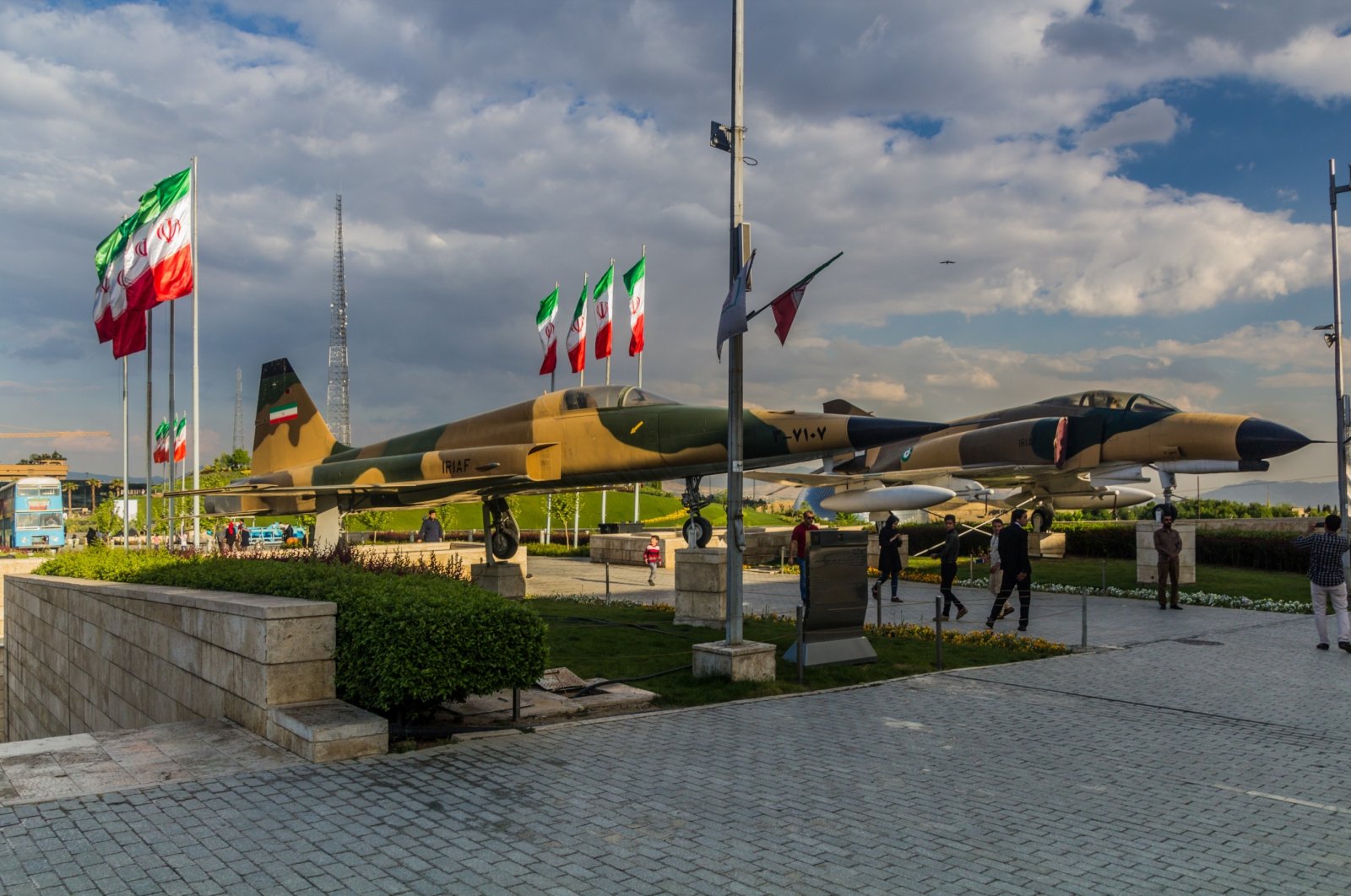 Military exhibits of fighter jets at the Holy Defense Museum in Tehran, Iran, April 14, 2018. (Shutterstock Photo) 