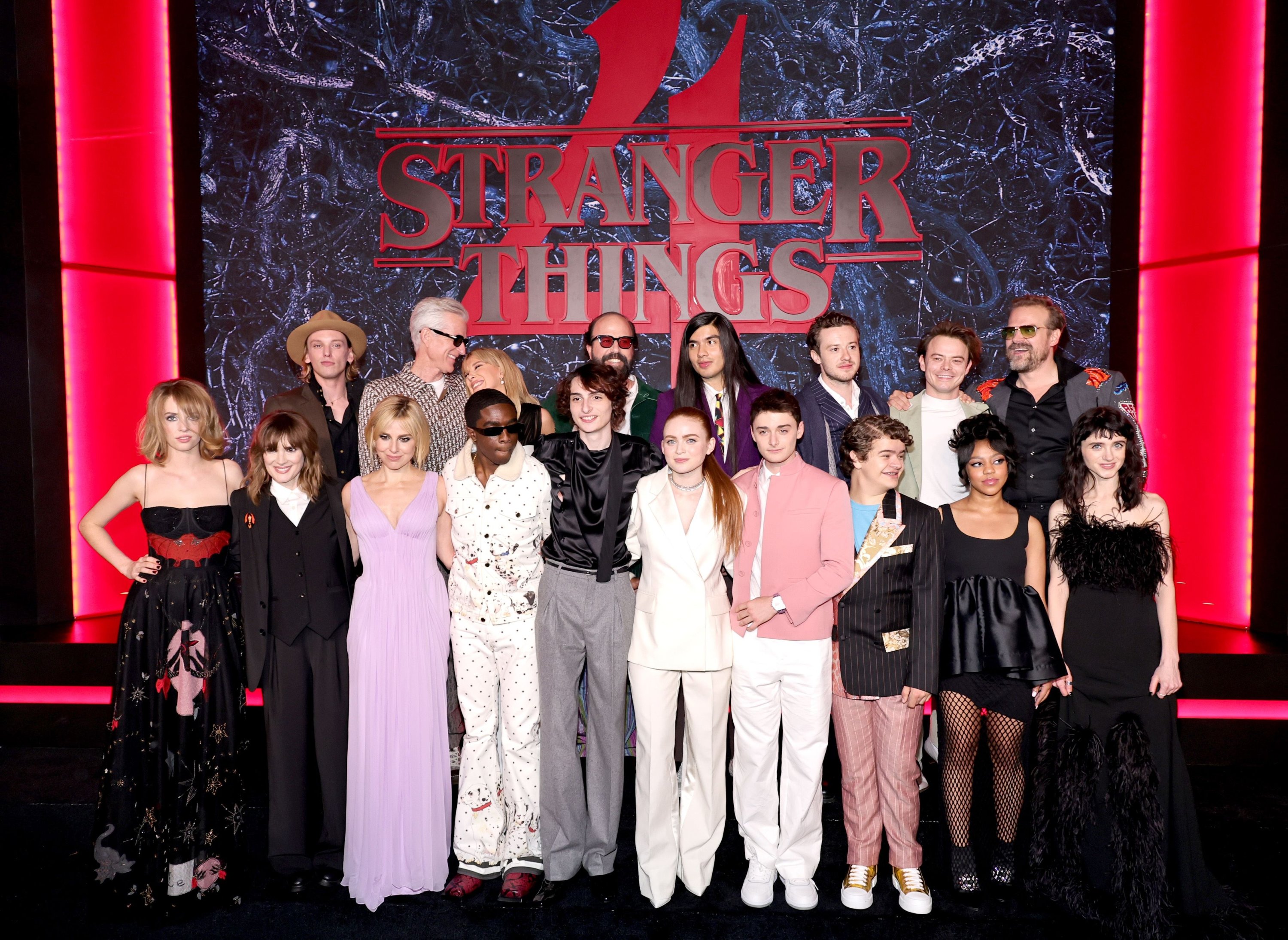 Stranger Things' Cast Arrive Suited And Booted For Season 4 Premiere