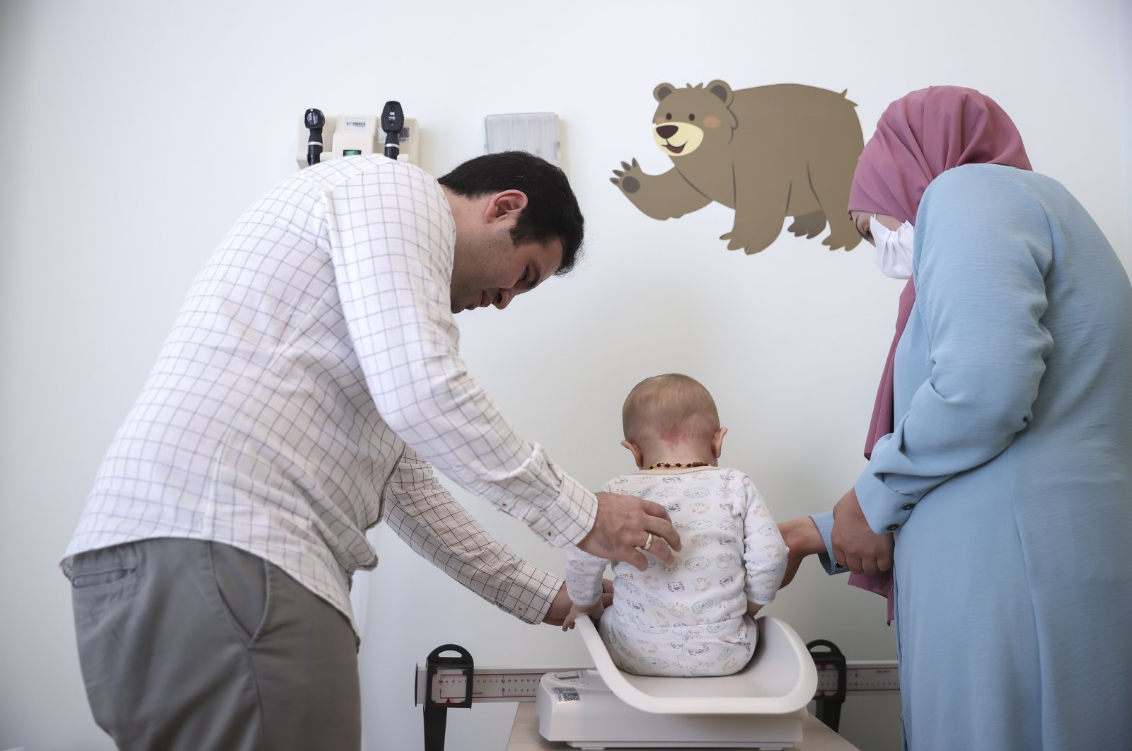 Istanbul&#039;s Sultangazi Haseki Training and Research Hospital, Department of Pediatrics, Child Health Follow-up Outpatient Clinic, offers follow-up services free of charge, May 18, 2022. (AA Photo)