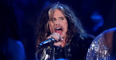 Steven Tyler of Aerosmith performs at the 62nd Grammy Awards, Los Angeles, California, U.S., Jan. 26, 2020. (Reuters Photo)