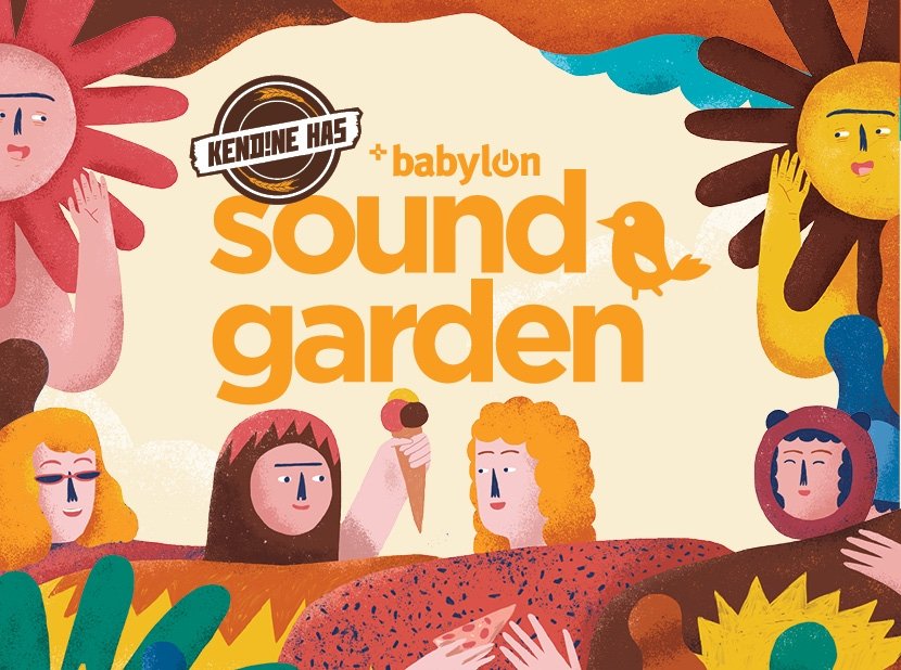 Sebuah poster untuk festival musik Kendine Has Babylon Soundgarden. 