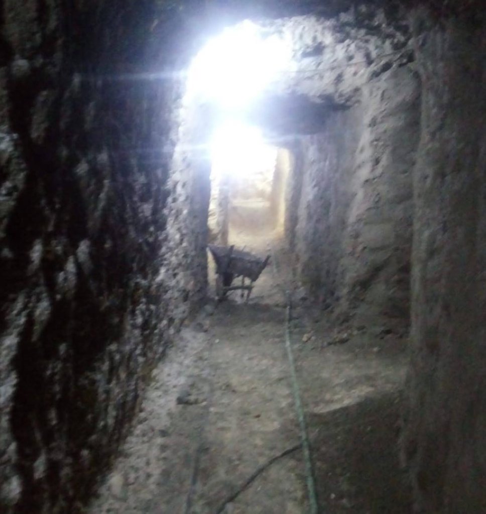 The PKK terrorist group&#039;s Syrian branch YPG is building cells to hold civilian detainees in tunnels it is digging in northern Syria&#039;s Manbij and Ain al-Arab regions, May 27, 2022. (AA)