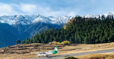 Handout image shows a Tara Air DHC-6 Twin Otter, tail number 9N-AET, in Simikot, Nepal December 1, 2021. (Madhu Thapa/Handout via Reuters Photo)