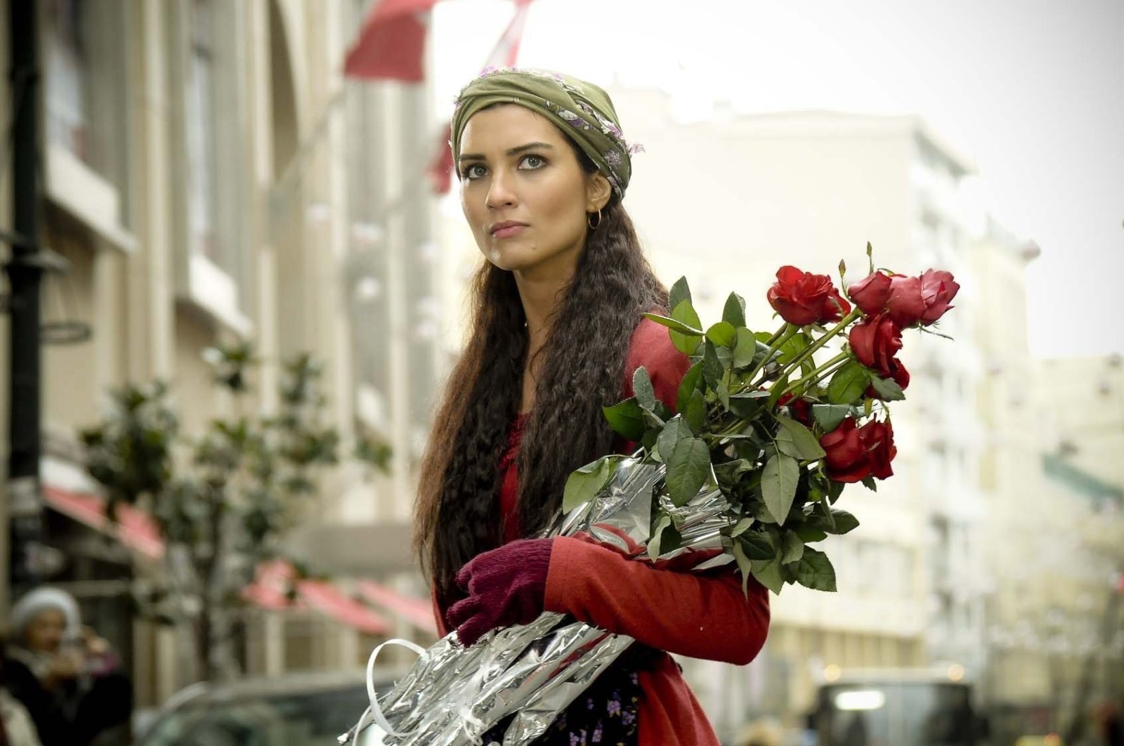 A still shot from the Turkish series “Gönülçelen” (“Becoming a Lady”), aired from 2010 to 2011 on ATV, shows actress Tuba Büyüküstün. (Archive Photo) 