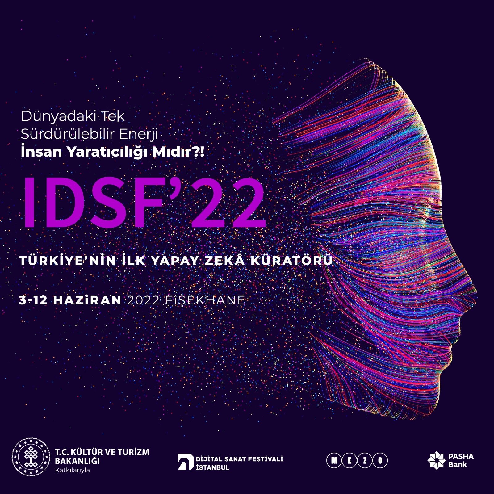 The banner of the 2nd Digital Art Festival, which will take place June 3-12, Istanbul, Turkey, May 24, 2022. (Photo courtesy of the organization)