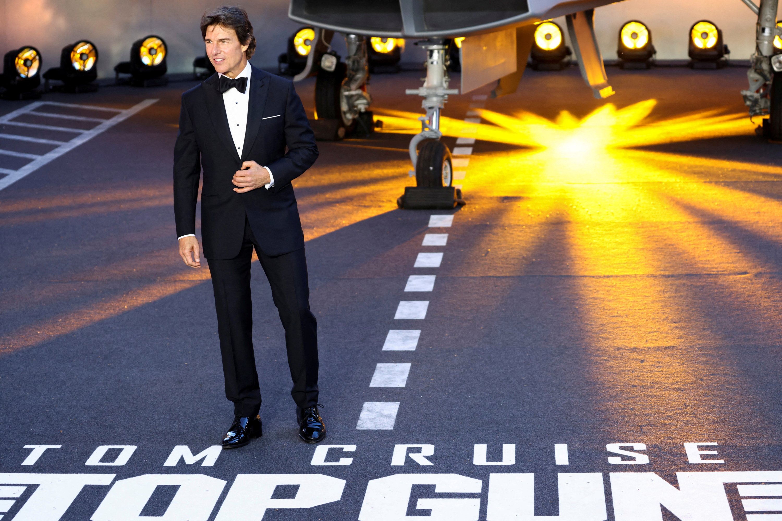 Aktor AS Tom Cruise tiba di pemutaran perdana 