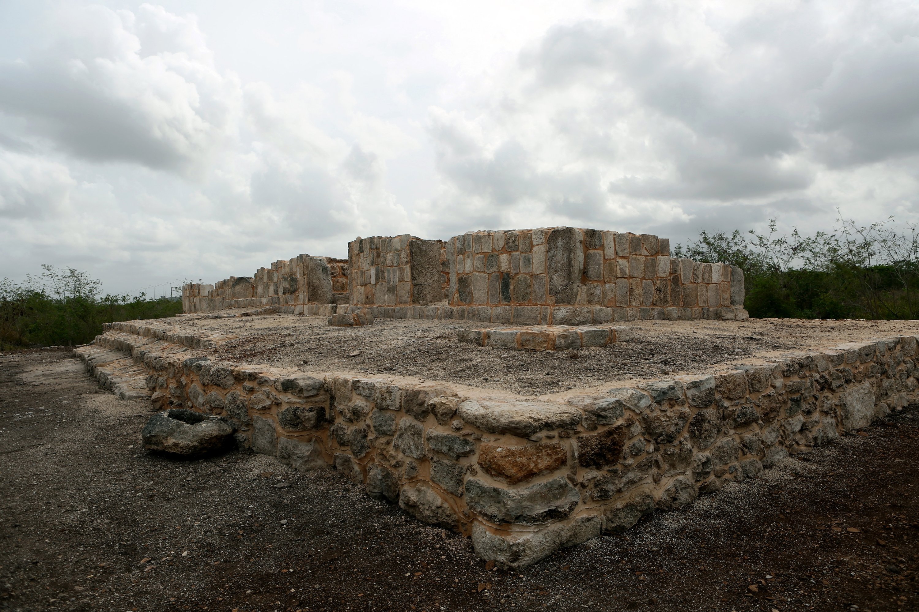 Zona arkeologi Maya di Xiol, dekat kotamadya Kanasin, negara bagian Yucatan, Meksiko, 26 Mei 2022. (EPA Photo)
