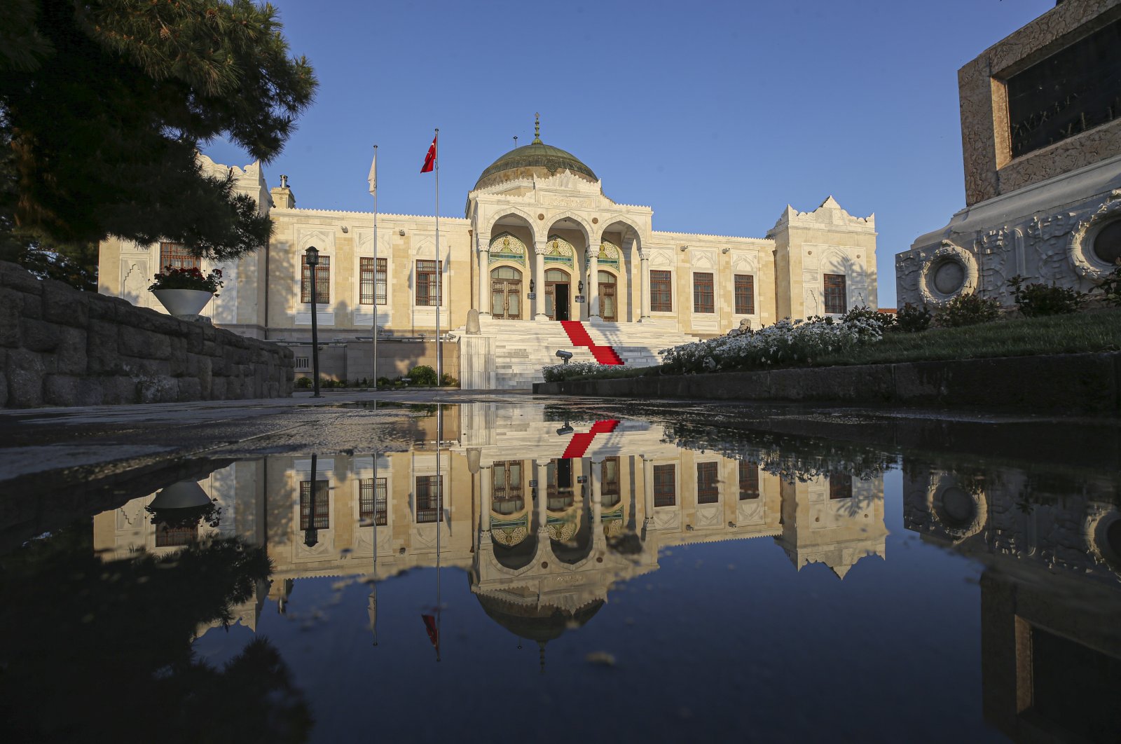 An outside view of the Ethnography Museum, Ankara, Turkey, May 29, 2022. (AA Photo)
