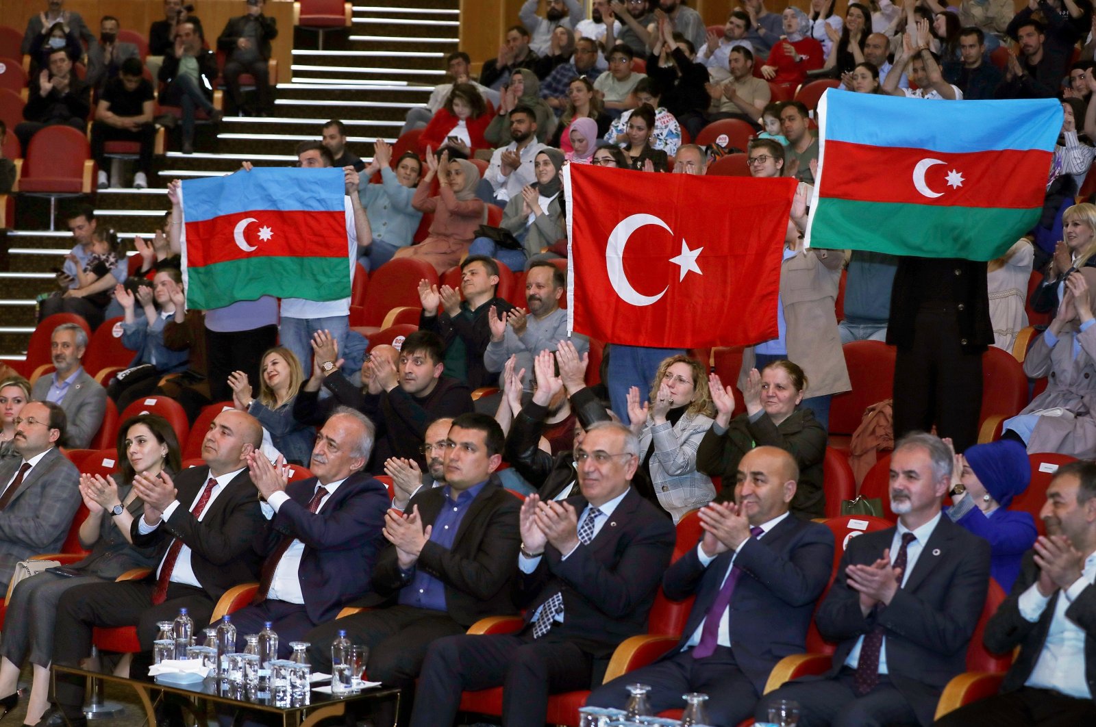 A view from an event to mark Azerbaijan&#039;s national day, Erzurum, Turkey, May 30, 2022. (DHA)