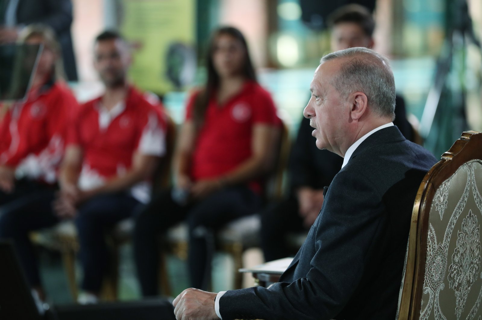 President Recep Tayyip Erdoğan speaks at the event, in the capital Ankara, Turkey, May 31, 2022. (AA Photo)