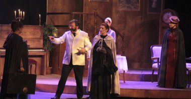 Sahnekarlar theater troupe stages Russian playwright Anton Chekhov's "The Cherry Orchard," Istanbul, Turkey, Feb. 13, 2022. (Sabah Archive Photo)