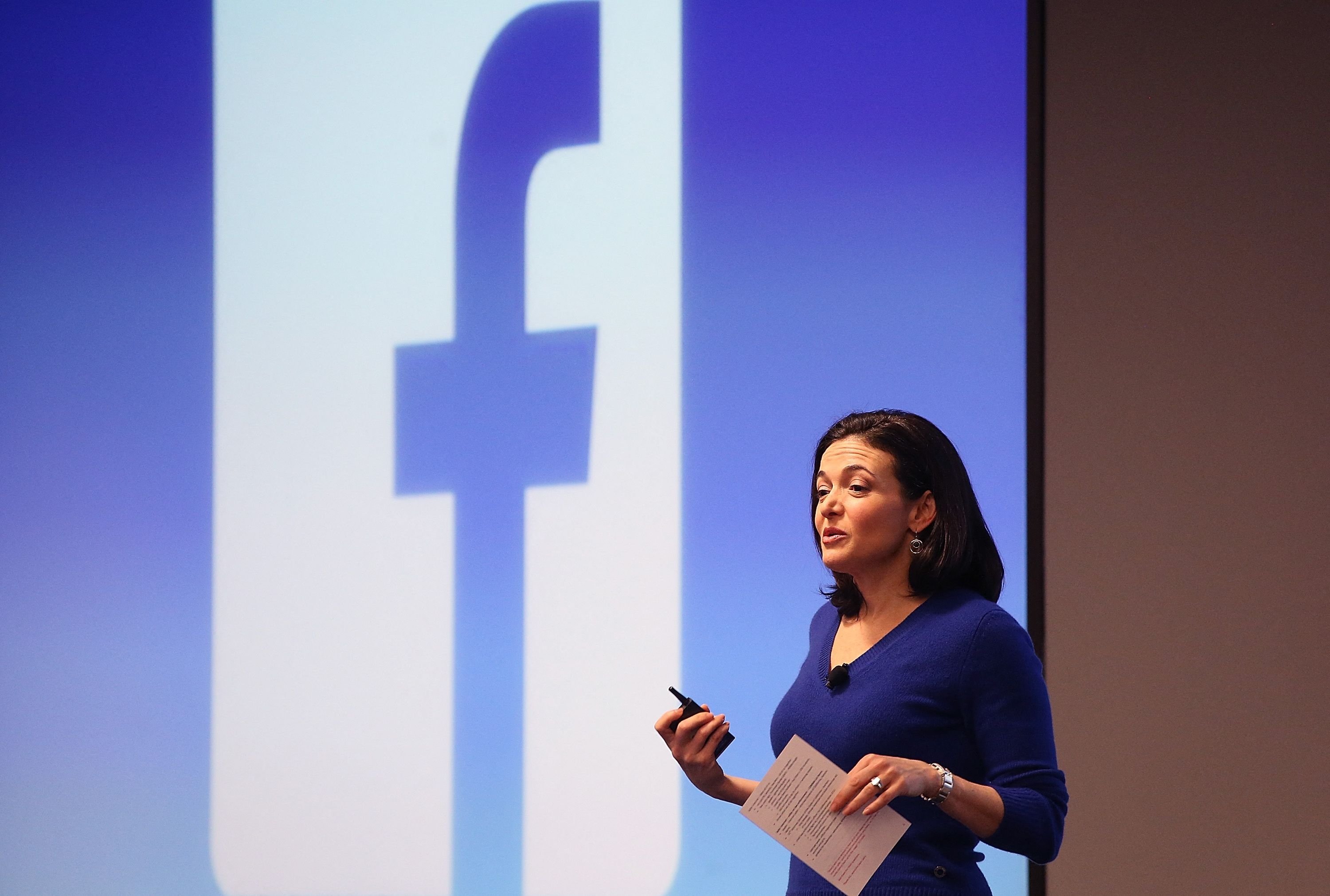 Facebook COO Sheryl Sandberg speaks during a Safer Internet Day event at Facebook headquarters  in Menlo Park, California, U.S., Feb. 10, 2015. (AFP File Photo)