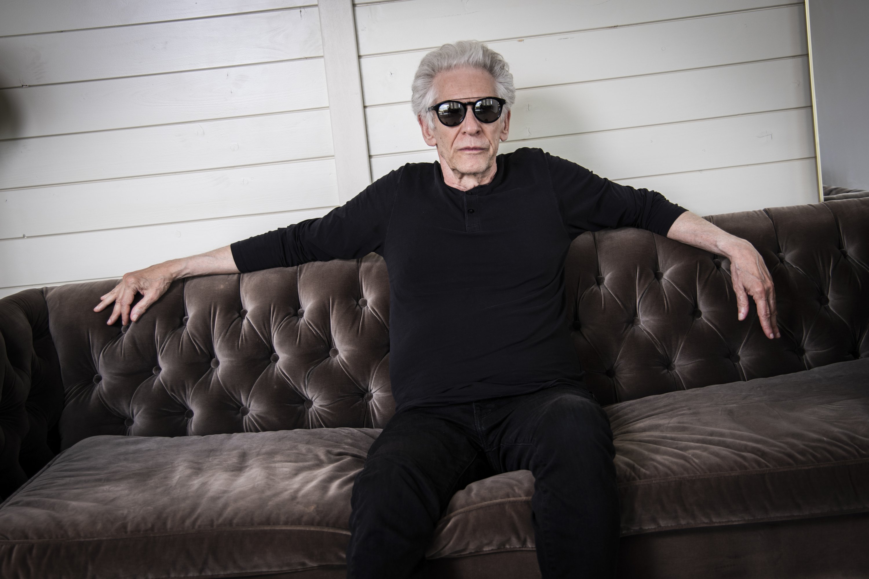David Cronenberg poses for portrait photographs for the film 
