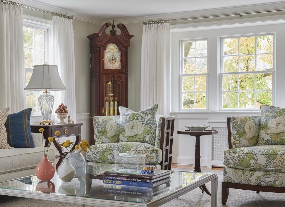 This image shows a living room by Georgia Zikas, a designer in West Hartford, Conn. Designers say vintage pieces can work well with any style and go nicely with modern ones. (AP Photo)